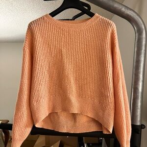 H&M Soft Peach Crew Neck Sweater